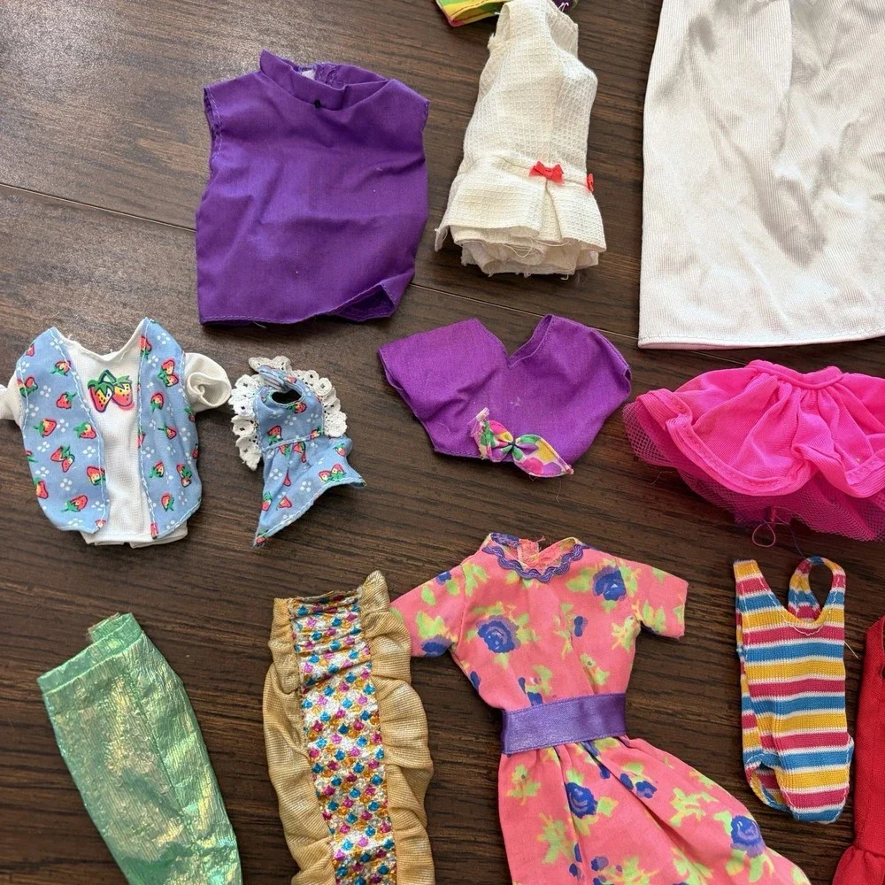 Vintage Barbie Doll Clothing Lot Mattel & Other Wedding Dress Mermaid 80s 90s 70